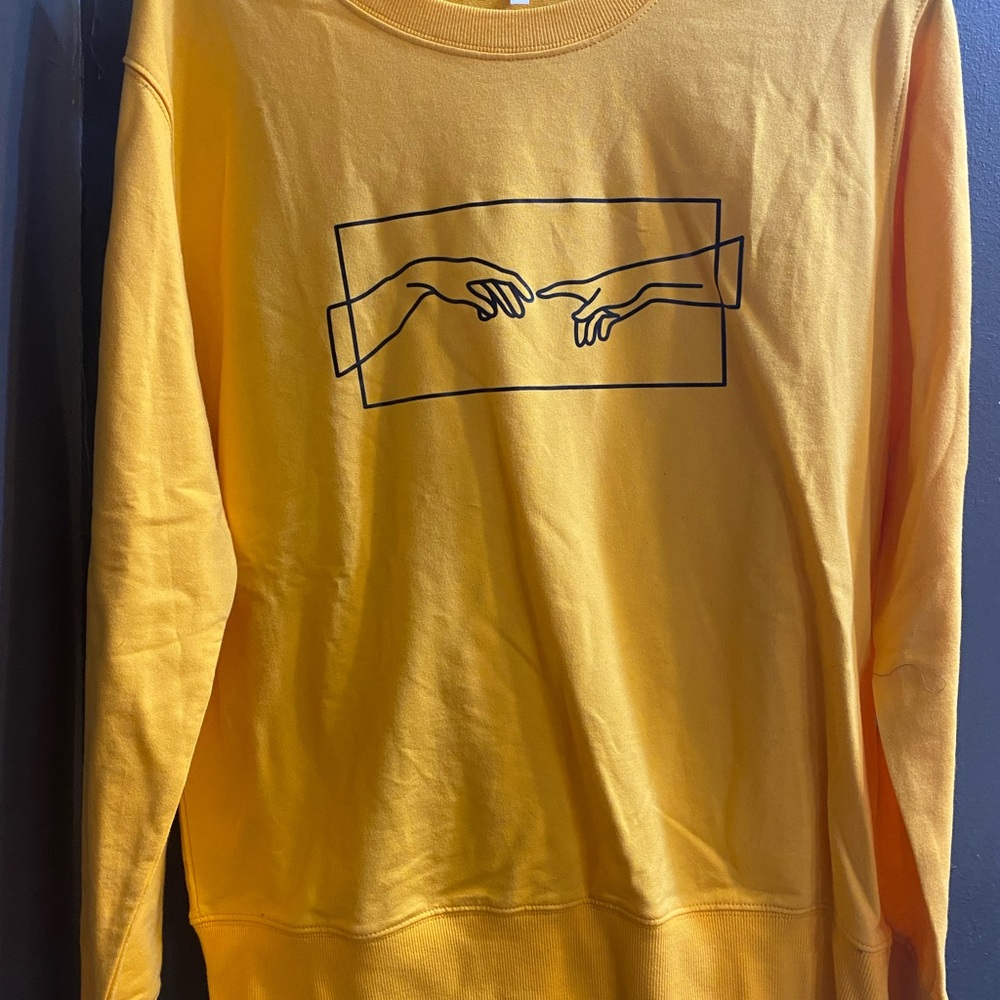 Shein Yellow Sweatshirt
